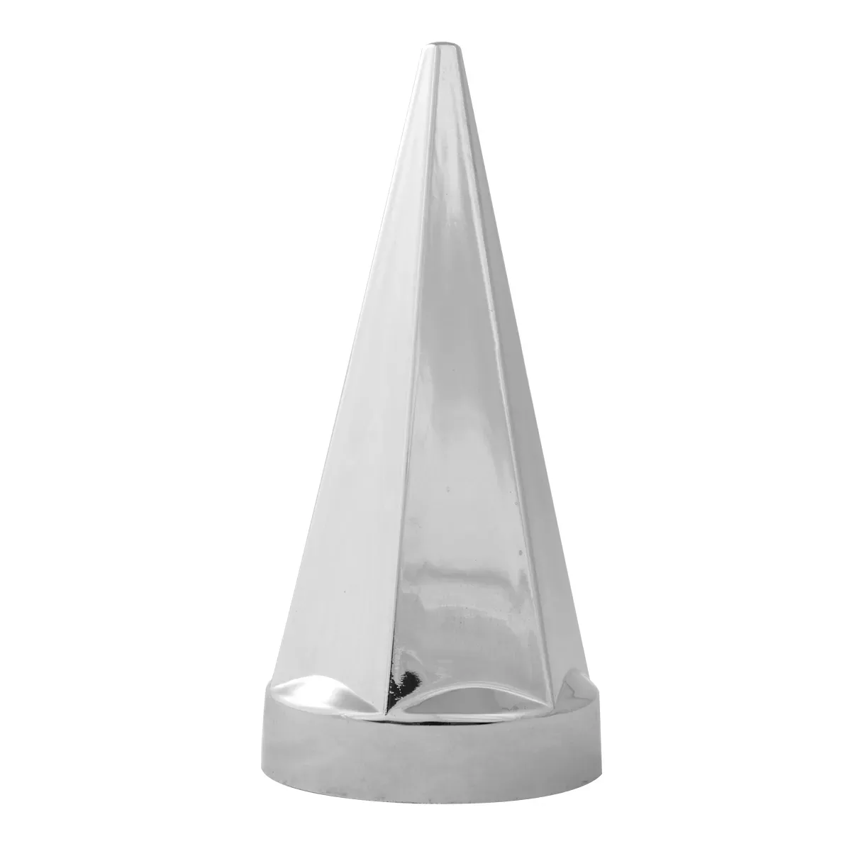 HEX PYRAMID CHROME PLASTIC 33MM LUG NUT COVER