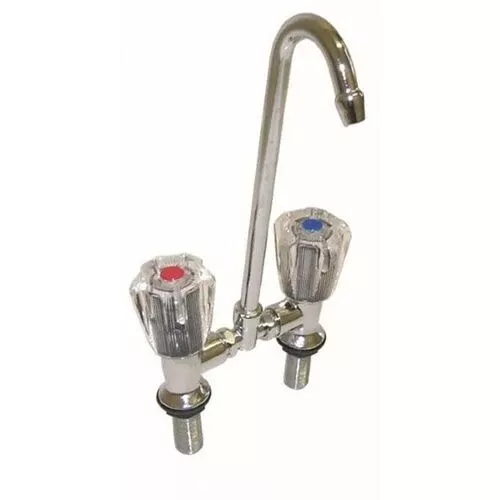 HOT & COLD BASIN MIXER FAUCET - CRYSTAL
