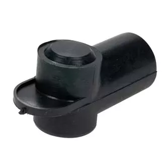Insulator Terminal Cover Black 3 - 6mm Cable 12mm Ring Flat Top Standard Profile & Length
