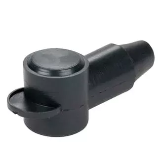 Insulator Terminal Cover Black 8 - 2 B&S 16mm Ring Flat Top Standard Profile & Length