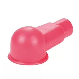 Insulator Terminal Cover Red 2 - 00 B&S Cable 26mm Ring Dome Top Low Profile