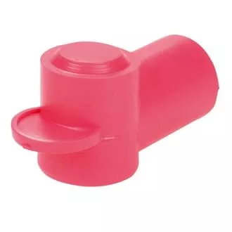 Insulator Terminal Cover Red 3 - 6mm Cable 14mm Ring Flat Top Standard Profile & Length