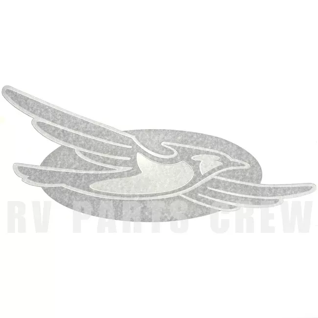 Jayco RV Bird Logo Decal 15.05" x 30.51" White/Pewter/Black 2024006
