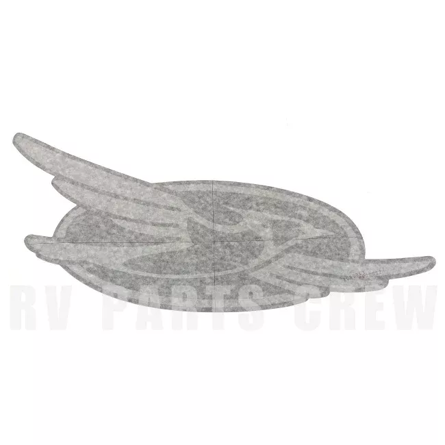 Jayco RV Bird Logo Decal 23.34" x 11.32" Black/Gray 2050043