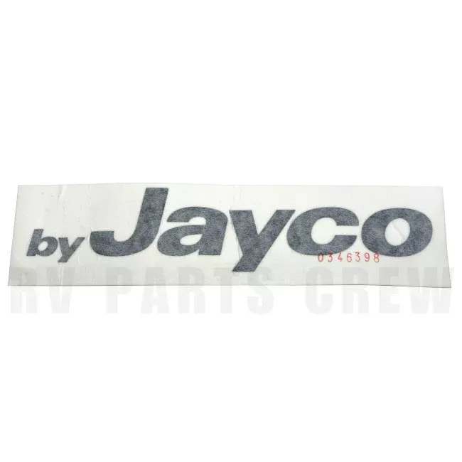 Jayco RV "By Jayco" Logo Decal 1.73" x 8.16" Black 0346398