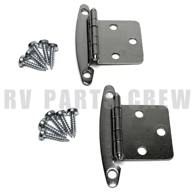 Jayco RV Cabinet Hinge in Satin Nickel 2-Pack 0175409