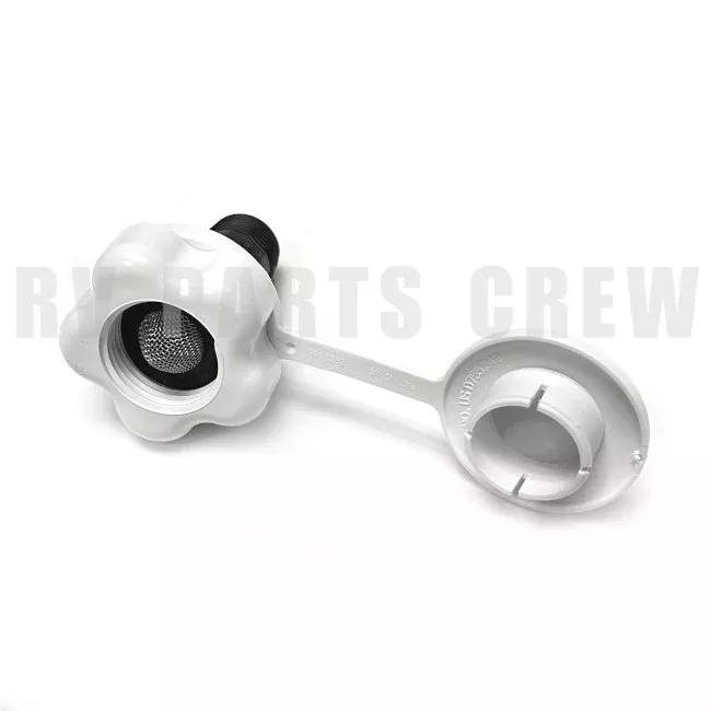 Jayco RV City Water Connection Fitting 1/2" MPT White 0292115