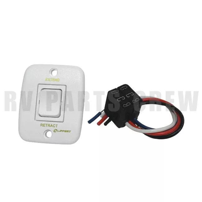 Jayco RV Lippert 285499 Awning Switch Kit White 0224124
