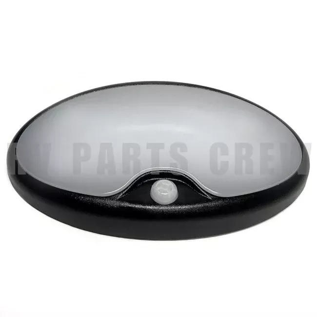 Jayco RV Oval LED Interior Motion Light with Black Base & Clear Lens 0295430