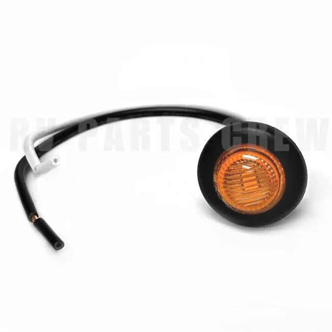 Jayco RV Round 3/4" Clearance Light Amber (Curved Lens, 3/4" Deep) 2016865
