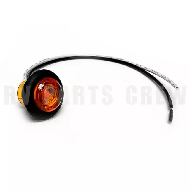 Jayco RV Round 3/4" Clearance Light Amber (Flat Lens, 7/8" Deep) 0340780