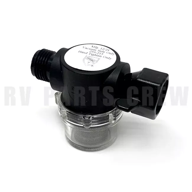 Jayco RV Shurflo Water Pump Inlet Strainer #255-215 with 1/2" NPT 2049015