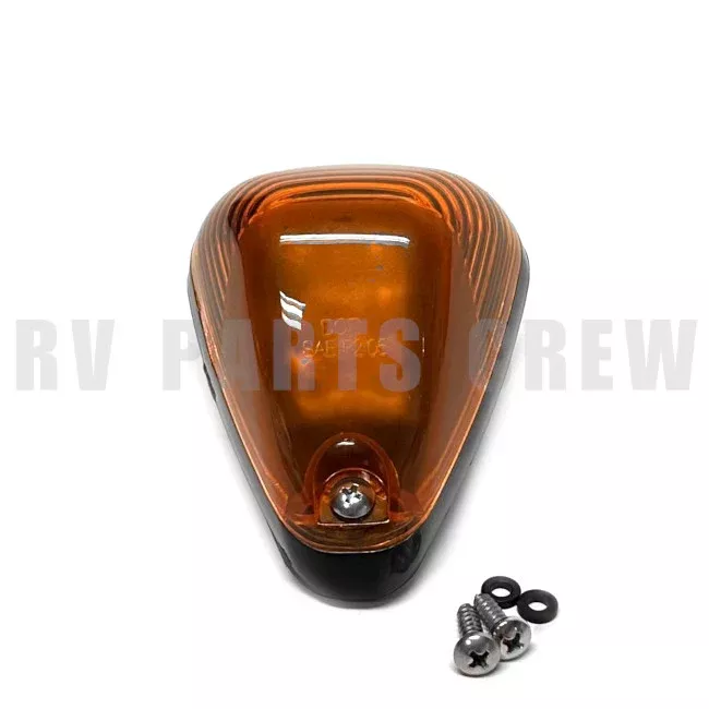 Jayco RV Tear Drop Amber LED Light with Black Base 0272743