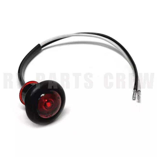 Jayco RV TecNiq Round 3/4" Clearance Light Red (Curved Lens, 1" Deep) 0276117