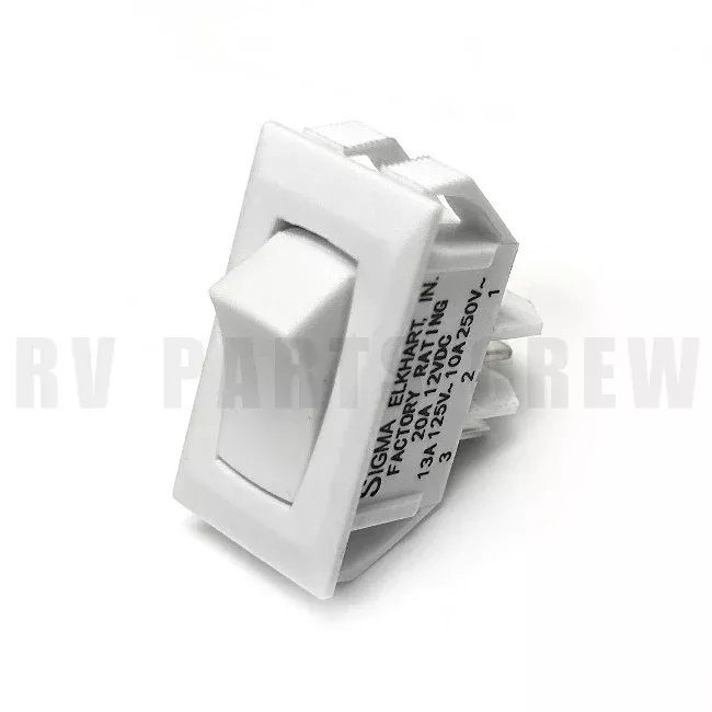 Jayco RV Water Pump Rocker Switch White 2-Prong 2029680