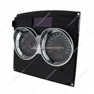 Kenworth Small 2 Double Gauge Cluster Bezel With Visor