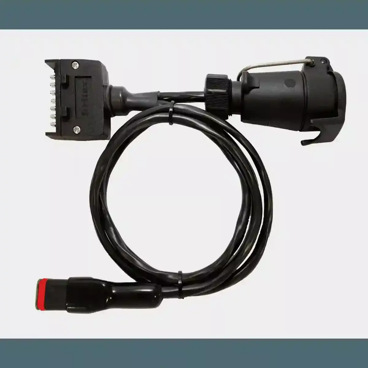 Lead for Elecbrakes Electric Brake Controller - 7 Pin Flat to 7Pin Large Round
