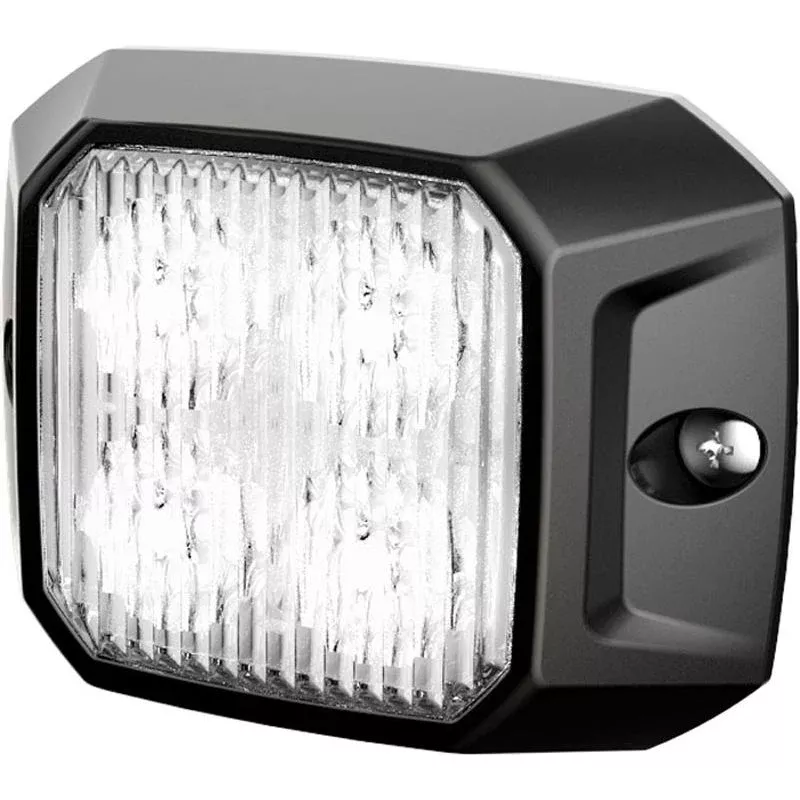 LED Strobe Module 12W White 10-30V 4 LEDs Surface Mount Class 1 IP69K CISPR25 Class 3