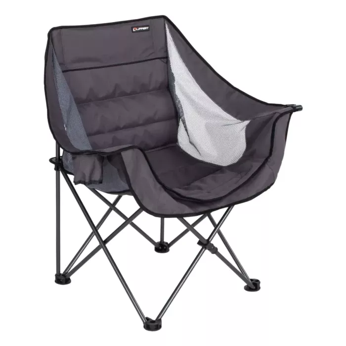 Lippert Components Campfire Folding Camping Chair – Dark Gray