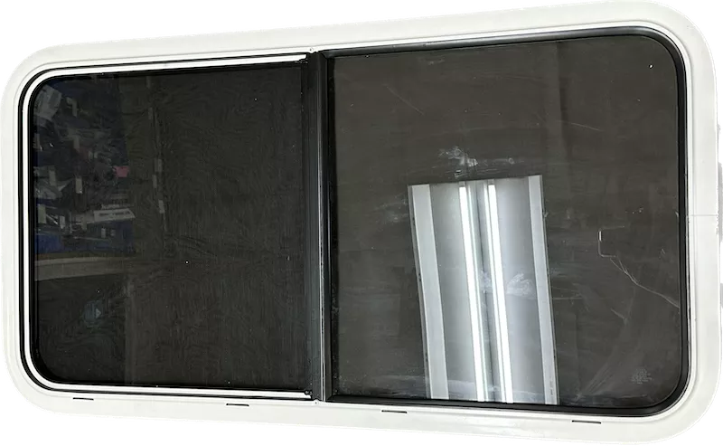 LIPPERT Passenger Side Window -WHITE FRAME- 42″ x 22″