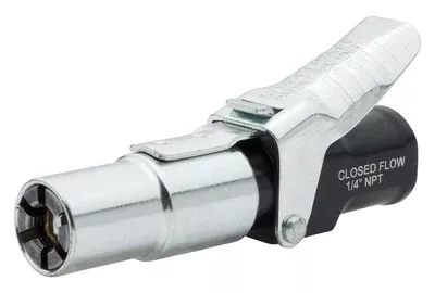LOCKNFLATE LOCKING AIR CHUCK STRAIGHT OPEN PORT