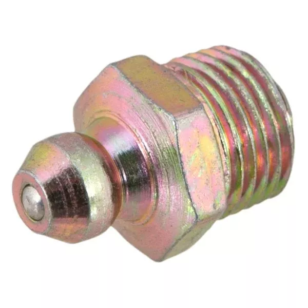 Long Straight Grease Fitting - 1/8" NPT x -27 SAE - 10 Pack