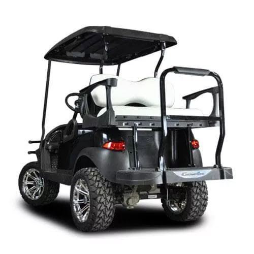 Mad Jax Genesis 300 Rear Seat with Deluxe White Seat Cushions- Club Car Precedent (Years 2004-Up)