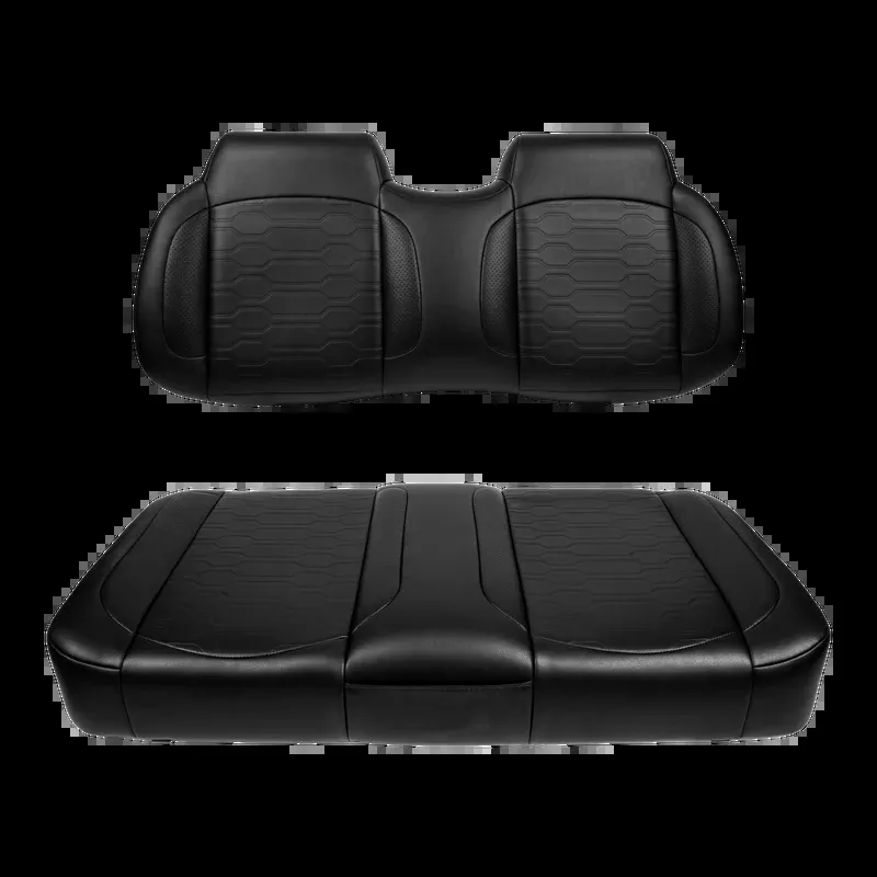 MadJax Black Aspen Front Seat Cushions | EZGO RXV, L4, S4 & Valor Golf Carts
