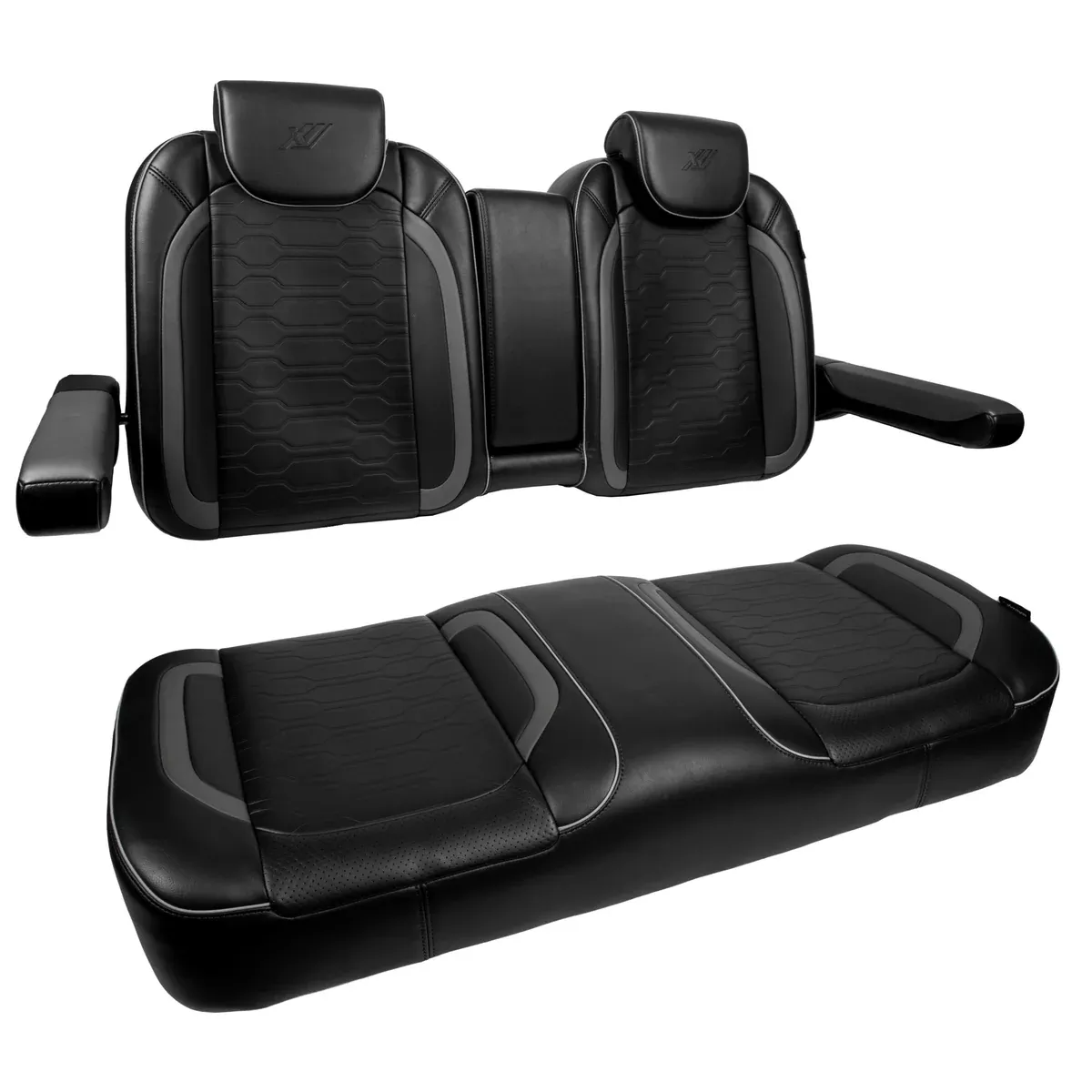 MadJax Club Car Precedent/Tempo/Onward Black Commander Front Seat Cushions
