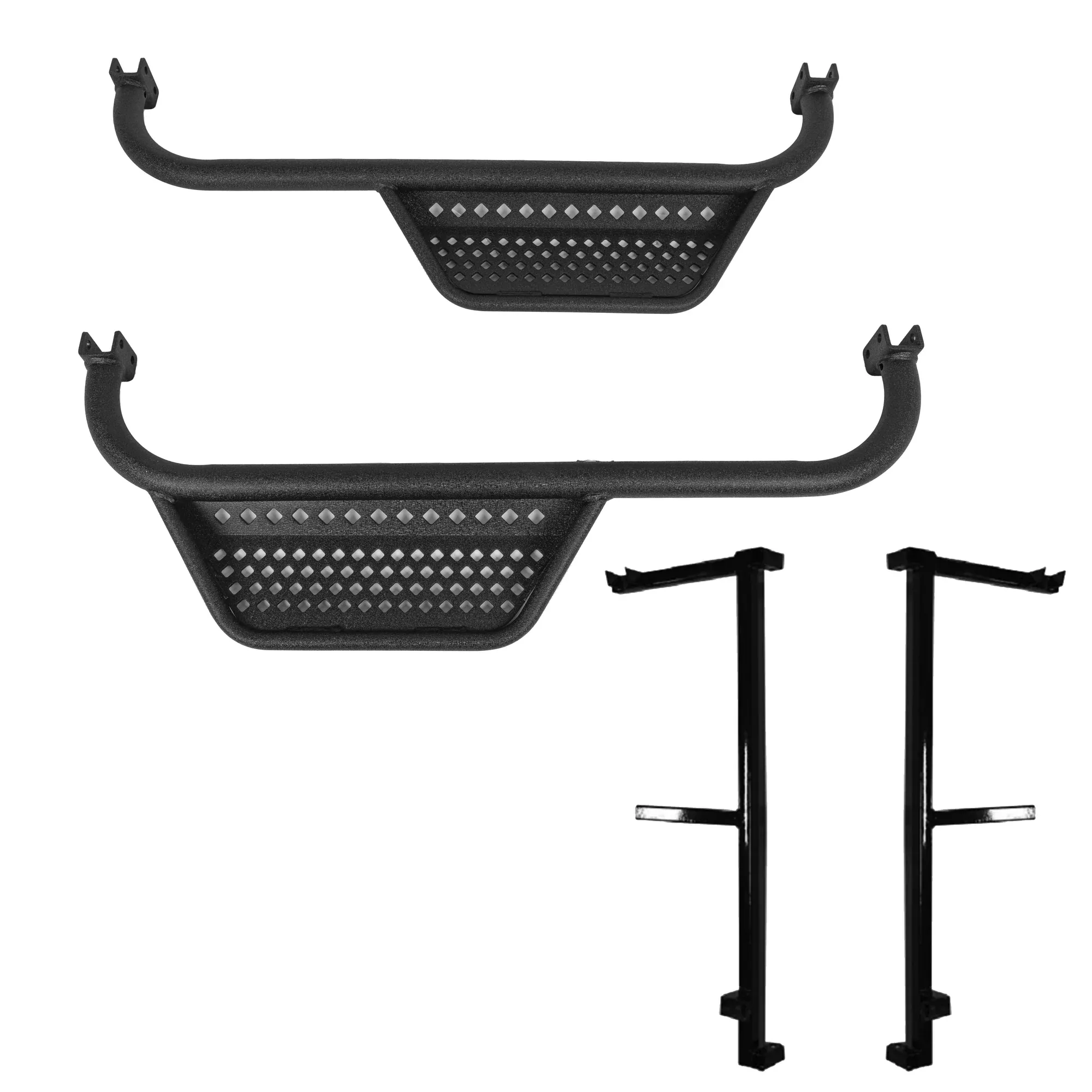 MadJax EZGO RXV Armor Nerf Bars with Drop Down Side Step and Brackets