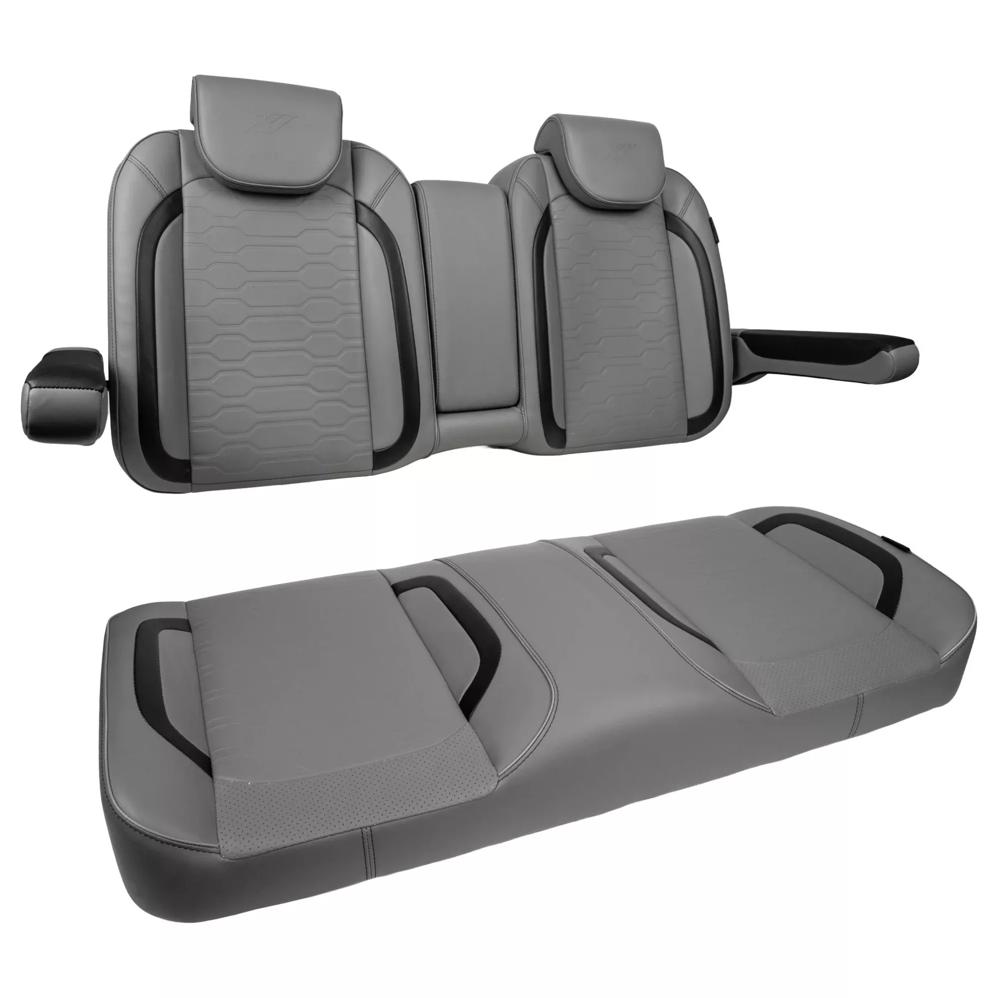 MadJax EZGO RXV/L4/S4/Valor Smoke Commander Front Seat Cushions