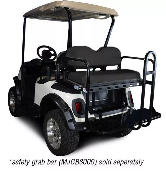 Madjax Genesis 150 Black Rear Flip Seat - Fits EZGO RXV