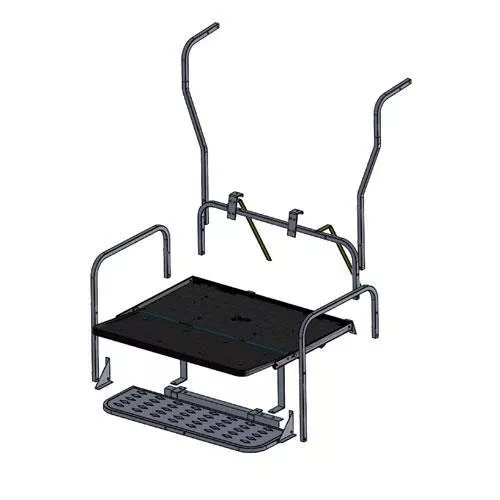 MadJax Genesis 150 Rear Seat Frame Only - Fits Club Car DS (1982-UP)