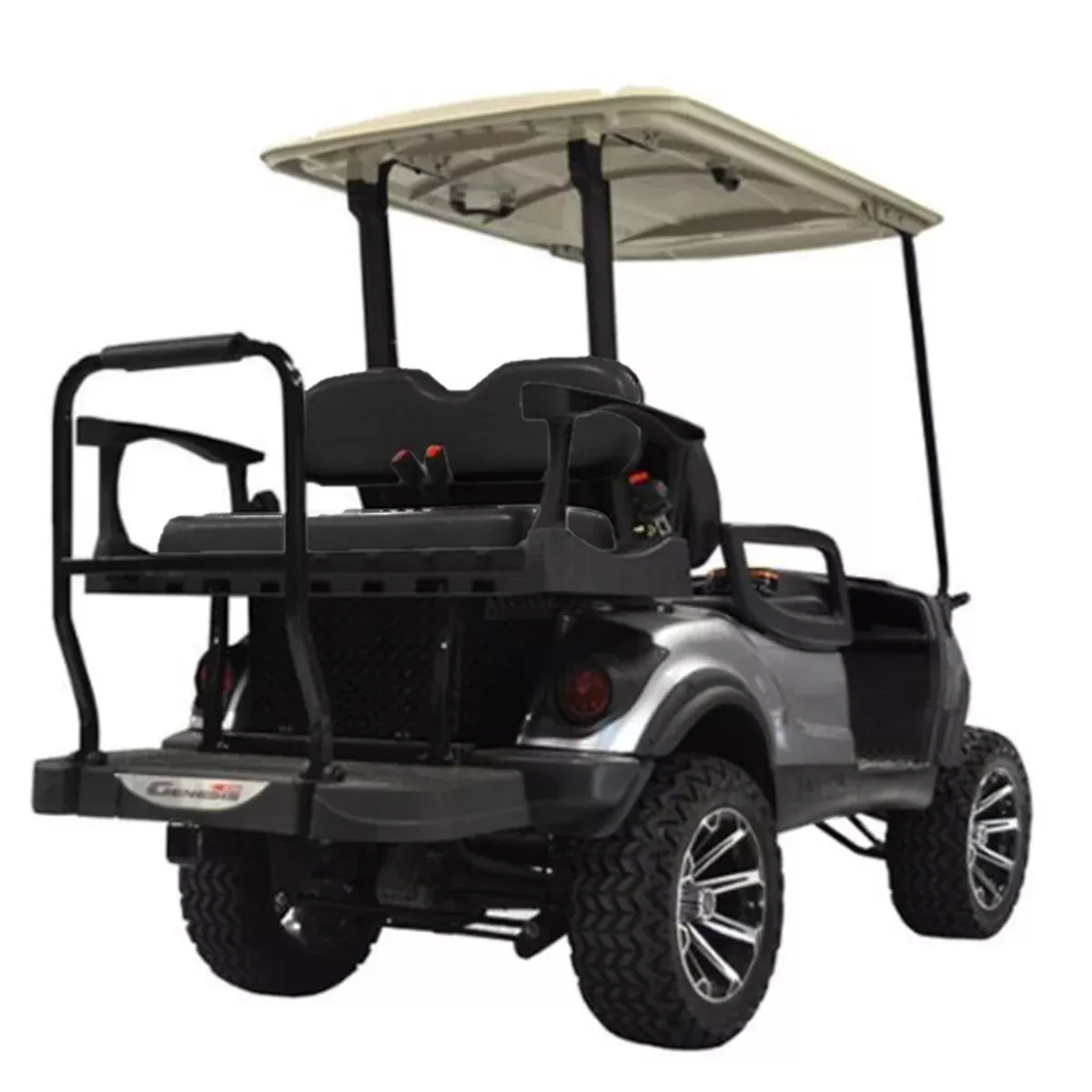 MadJax Genesis 250 Steel Rear Seat Kit with Black Cushions - Yamaha G29/Drive (2007-2016)