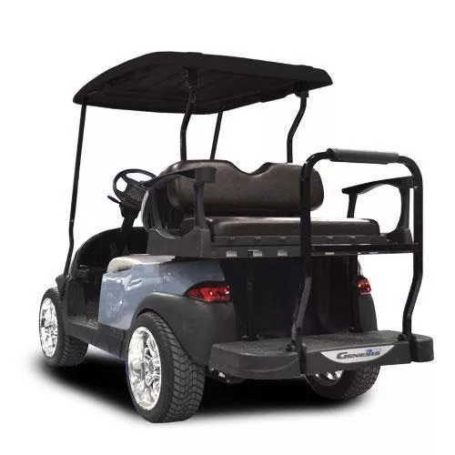 Madjax Genesis 300 Aluminum Seat Kit w/ Standard Black Cushions Club Car Precedent Tempo Onward