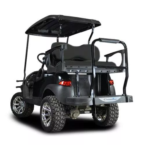 MadJax Genesis 300 Rear Seat Kit w/ Deluxe Black Cushions – Club Car Precedent 2004+