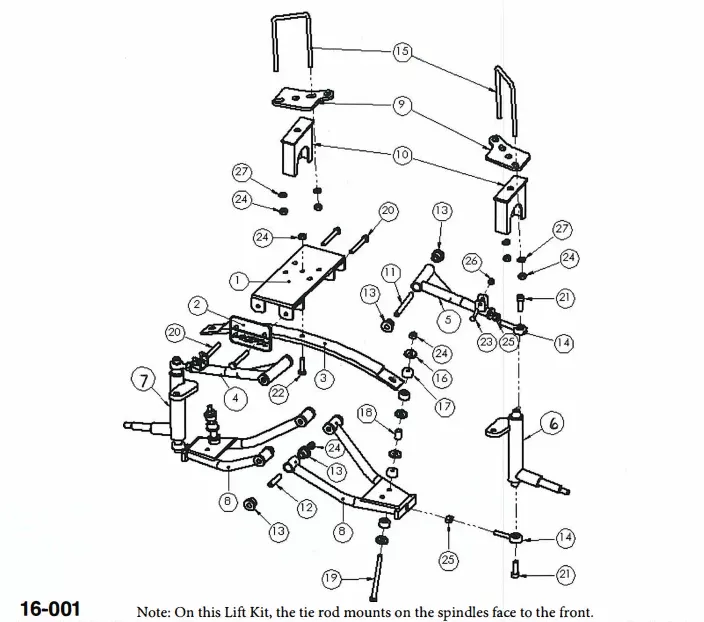 Madjax MJFX Replacement Spindle for 6" Lift Kit | Driver Side Club Car Precedent
