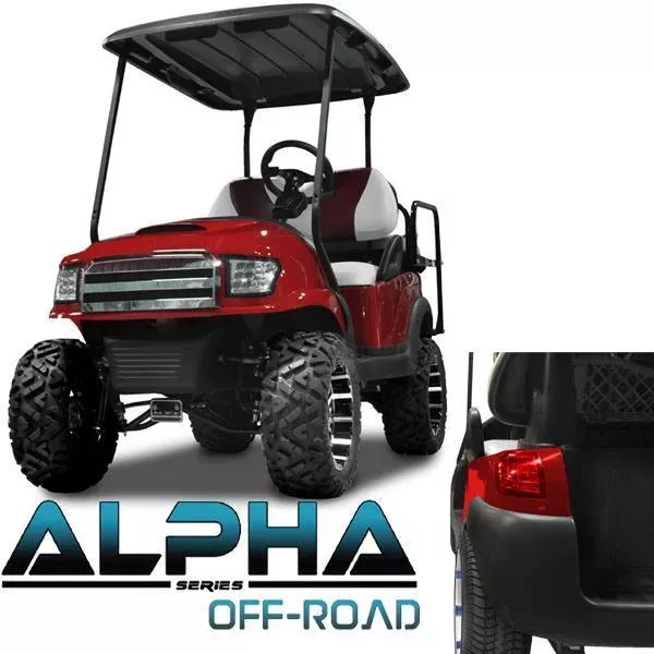 MadJax Red Alpha Body Kit for Club Car Precedent - Off-Road Grill & LED Lights