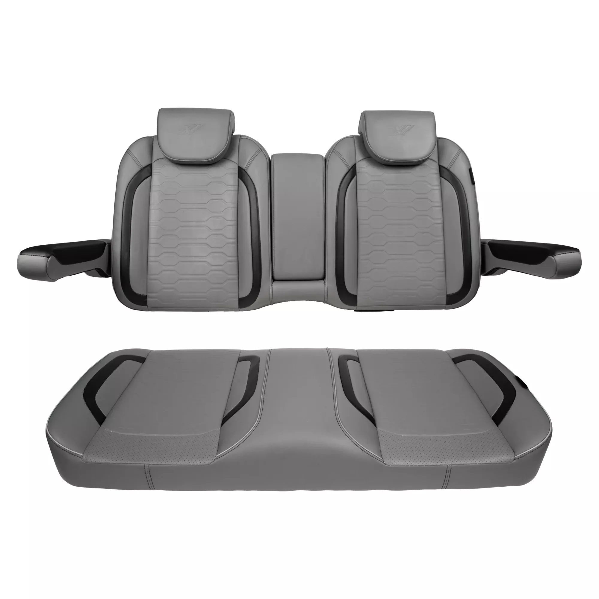 MadJax Smoke Commander Front Seat Cushions | EZGO RXV, L4, S4 & Valor Golf Carts