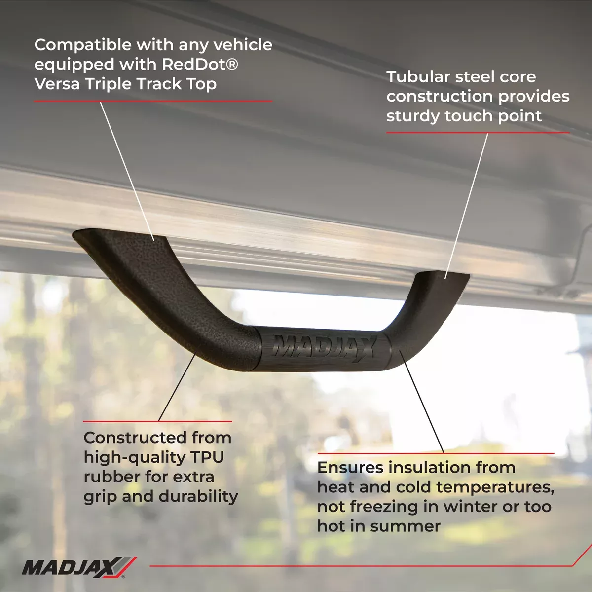 MadJax XSeries Storm Hard Style Grab Handle for the 84 inch top