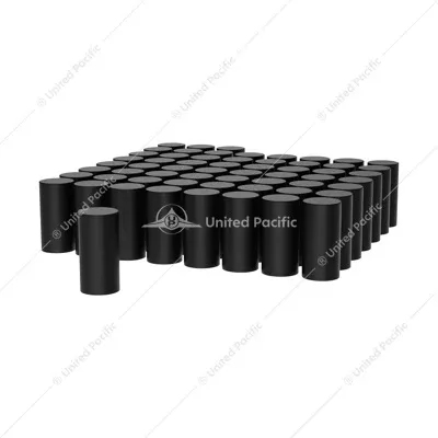 Matte Black Tall Cylinder Nut Cover - Thread-On (Bulk) 33mm X 4-1/4"