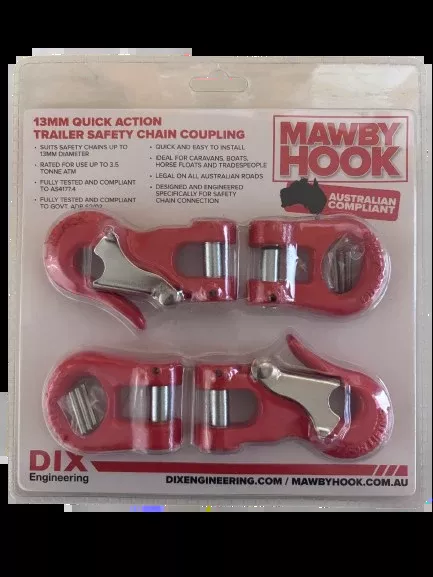 Mawby Hook 3.5T Towing Hook 13mm — Two Pack