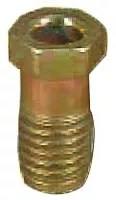 Metric & Imperial Bubble Flare Tube Nut, 1/4 in, 12 mm, 1.75, Yellow 5 pack