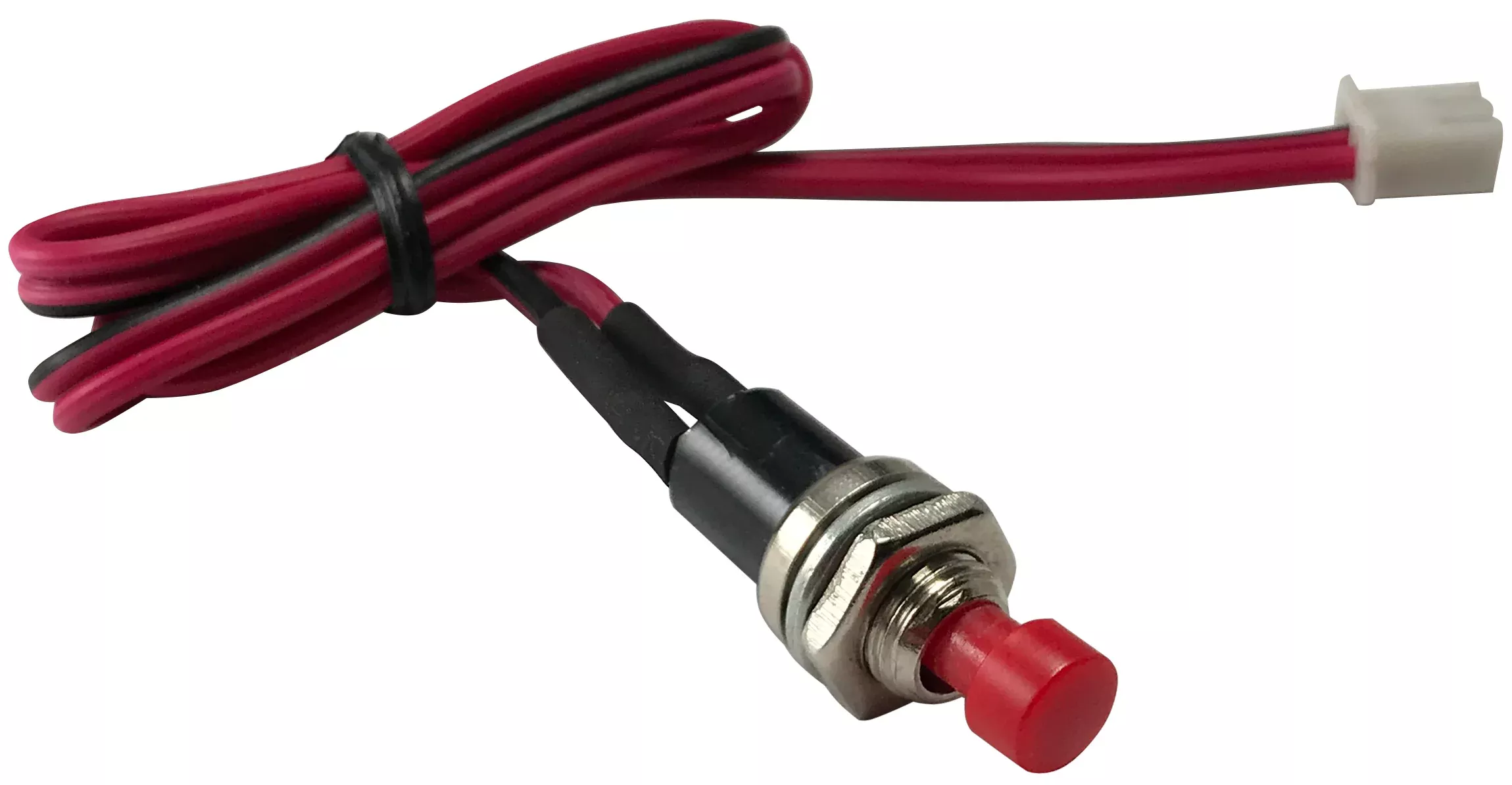 Mini Plug In Valet Push Button Switch With Leads - 1/4 Mounting