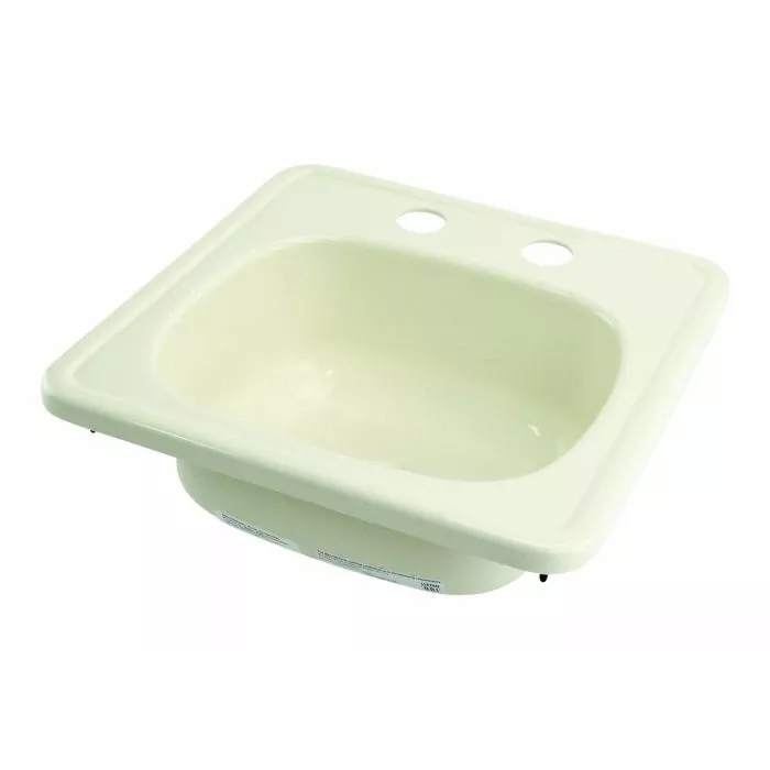 Mobile Outfitters 15″ X 15″ Parchment ABS Square Galley Or Kitchen Sink