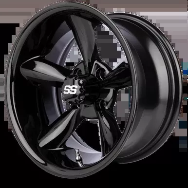 MODZ God Father Glossy Black 14" Golf Cart Wheel