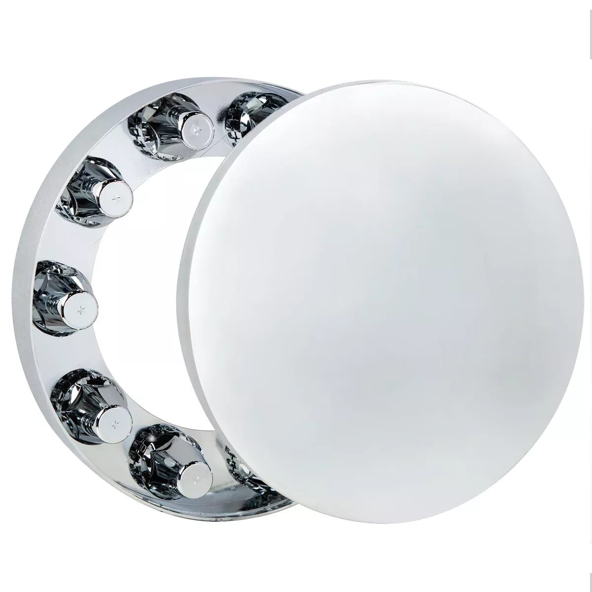 Moon Front Axle Cover With 33mm Thread-On Low Profile Nut Cover - Chrome