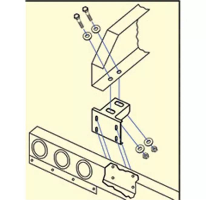 Mount Kit Under Frame Rear Bar