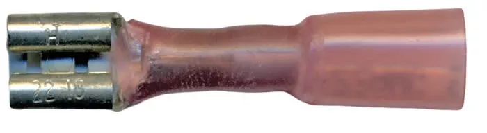 Multilink Heat Shrink Crimp & Solder Female Quick Disconnect Terminal 22-18 AWG .250" Tab - 10 to 500 Pack