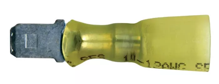 Multilink Heat Shrink Crimp & Solder Male Quick Disconnect Terminal 12-10 AWG .250" Tab - 10 to 500 Pack